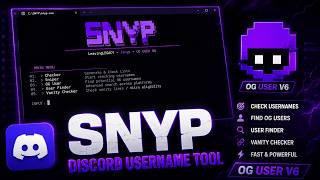 SNYP - Discord Username Checker Rare 3L 4L 3C 4C Usernames