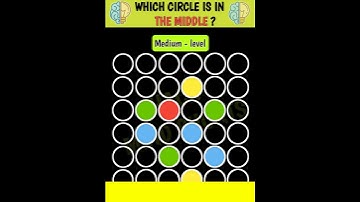 Memory Test : | which Circle Is In The Middle | #Shorts #Puzzle #viralShorts #riddle #BrainChallange