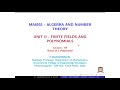 MA8551-ANT # Unit -2 Lecture -4 # Roots of a Polynomials