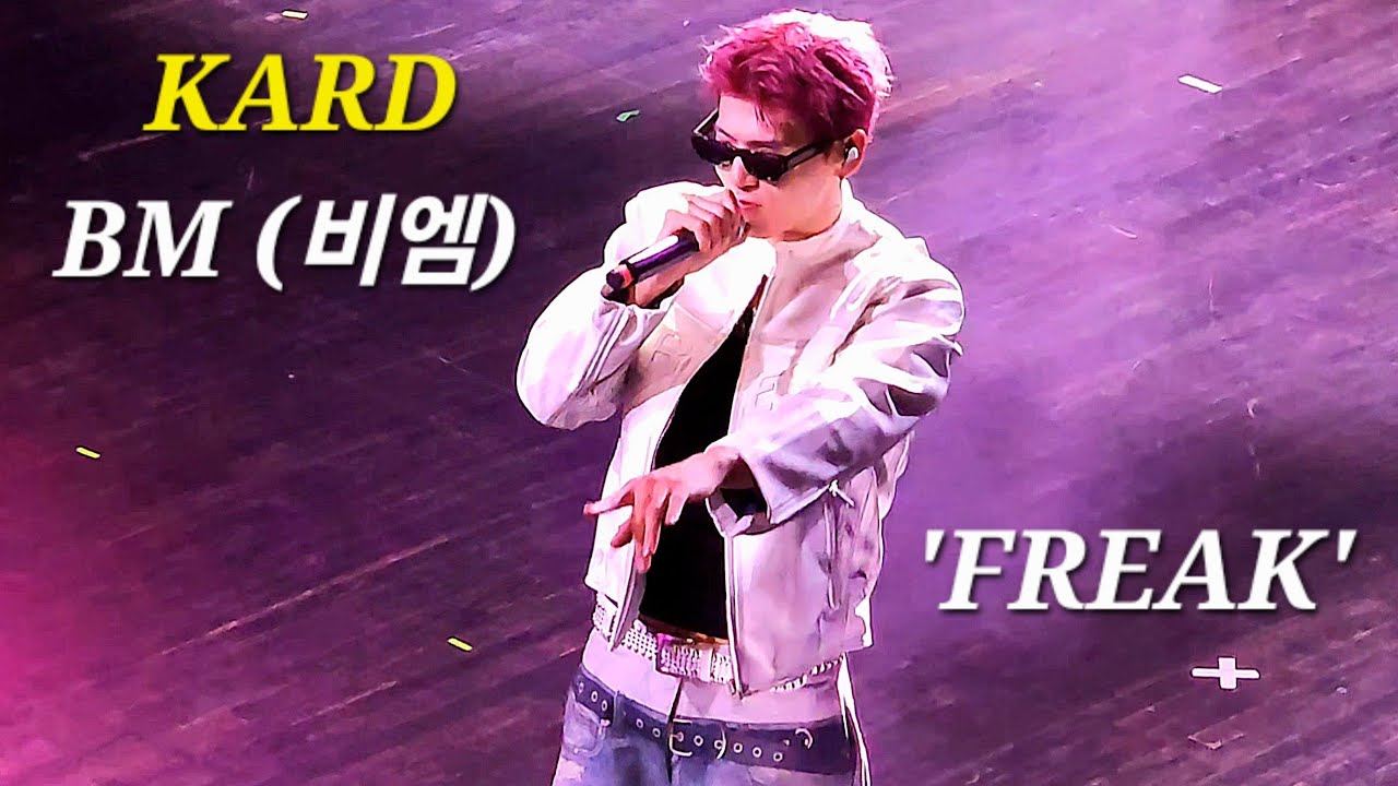 Bm Rapper Freak KARD's BM (카드 비엠) Dominates the NYC Stage with the 'Freak' Performance ...