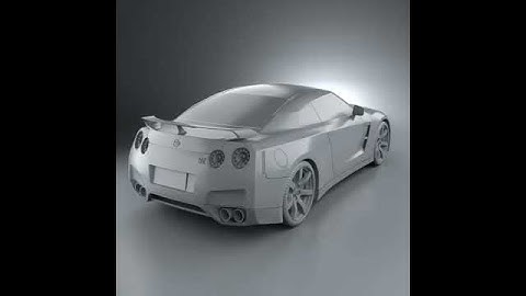 Nissan GT-R 3D model from CGTrader.com