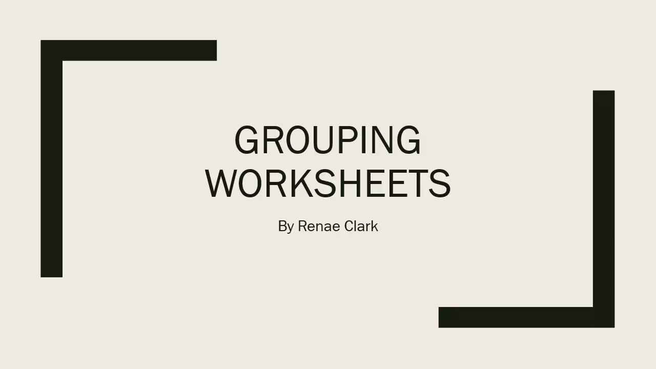 grouping-worksheets-in-excel-youtube