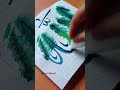 Let's paint on canvas with the 'Allah', arabic calligraphy for beginners   #arts#shorts#arabic