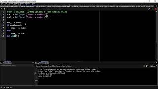 gcd in python