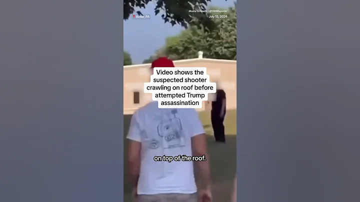 Video shows suspected shooter crawling on roof before attempt Trump assassination