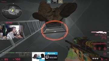 C9 Tarik Next Level Vent Molly Strat (CSGO STREAM HIGHLIGHT)
