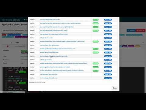 Dexcalibur : less than 1 min to hook 61 methods ? Not a problem.