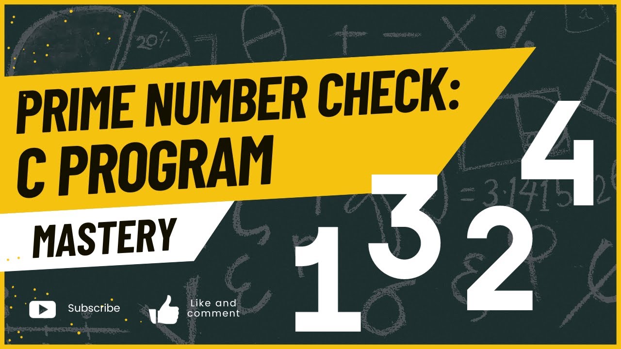 Prime Check: C Program Mastery! 🌐 - YouTube