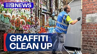 Melbourne City Council Encourages Public To Report Graffiti And Vandalism 9 News Australia