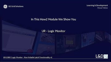 UR-1080 l Logic Monitor   Non Volatile Latch Functionality v1