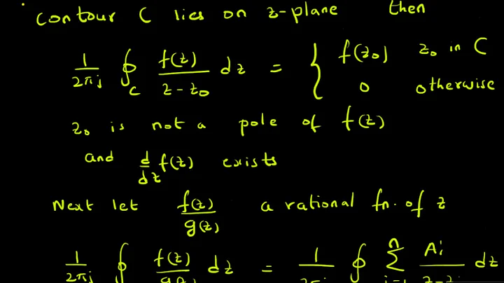 Inverse z transform: residue approach