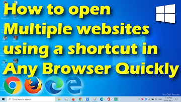 How to open Multiple websites using a shortcut in Any Browser Quickly