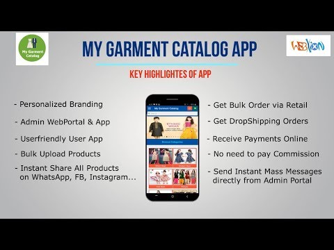 My Garment Catalog App - Built for Garment Wholesalers and Retailers - video from WebXion