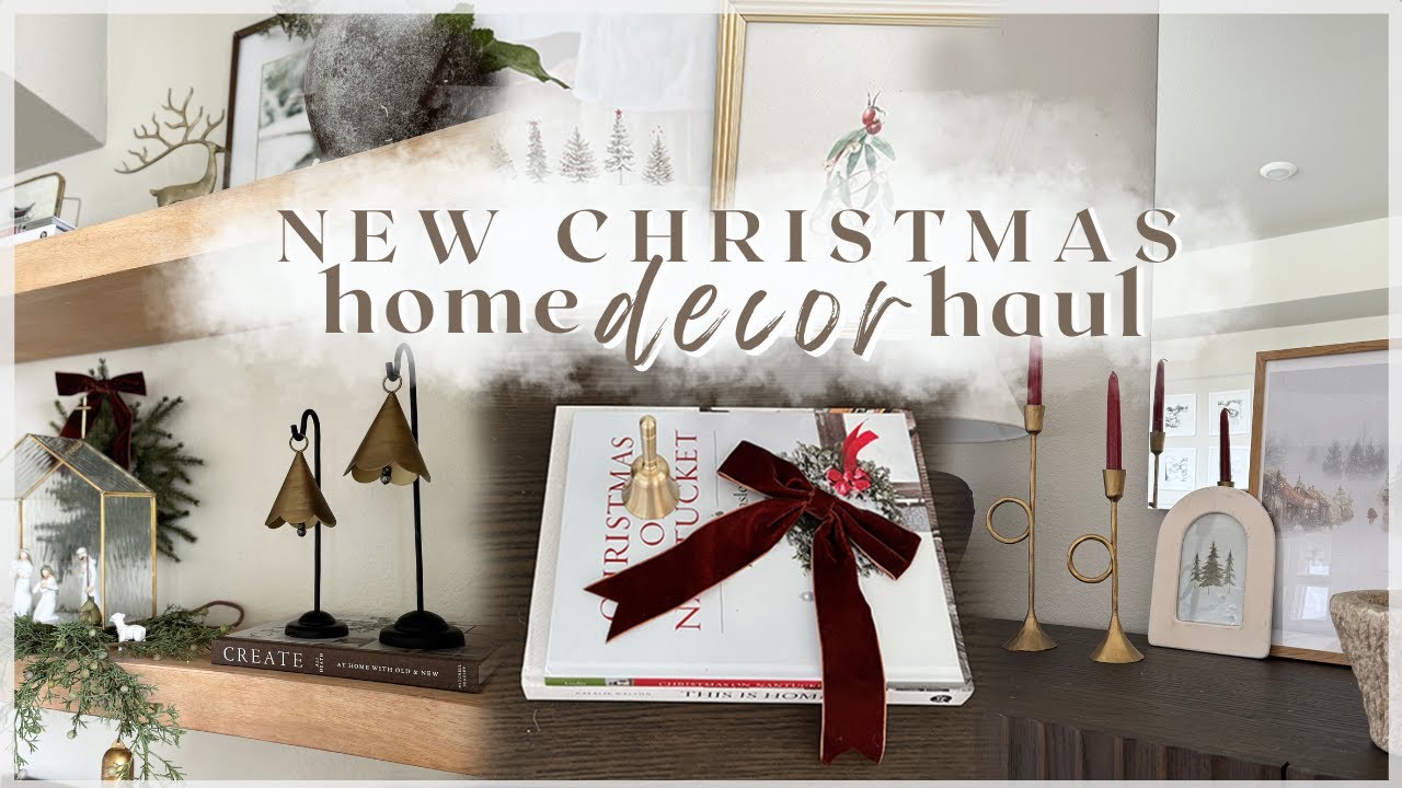 2024 CHRISTMAS HOME DECOR HAUL 🔔 new holiday decor and styling ideas ...