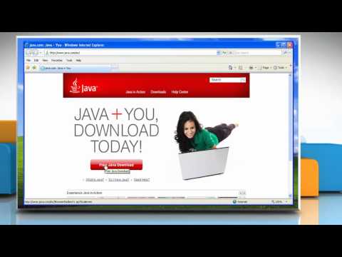 Windows® XP: How to install Java® in Internet Explorer® 7