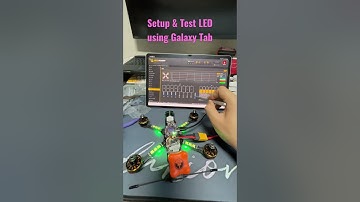 how to configure the flight controller and test for LED in FPV drone