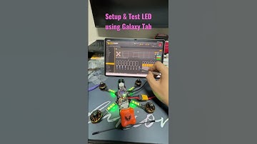 how to configure the flight controller and test for LED in FPV drone