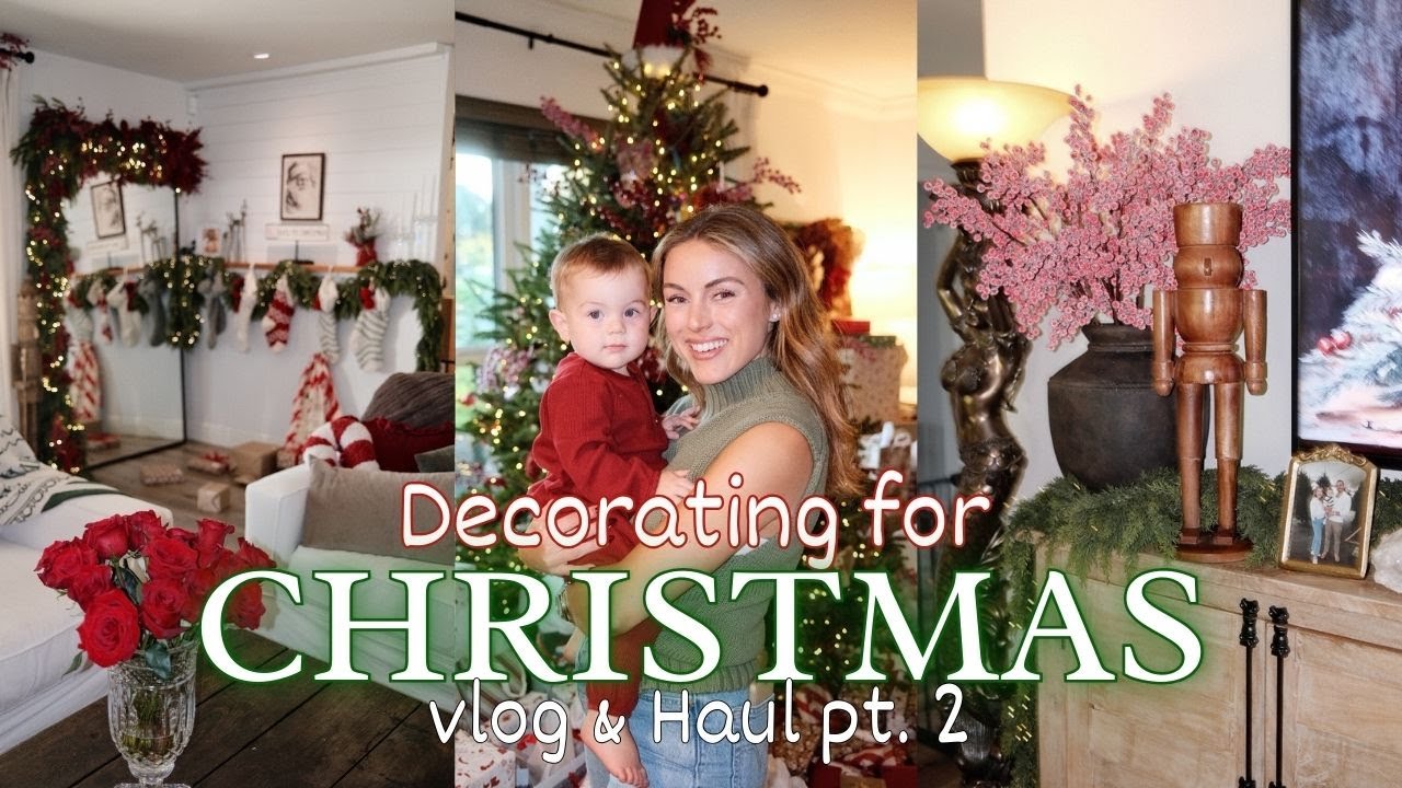 FINALLY Finished Decorating for Christmas | Vlog & Haul pt. 2