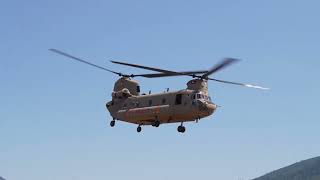 CH-47 Chinook Slow Motion Takeoff - 1-186 Infantry Training