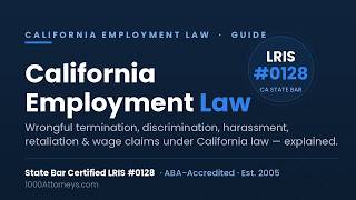 California Employment Law Explained | Know Your Workplace Rights Before Hiring an Attorney
