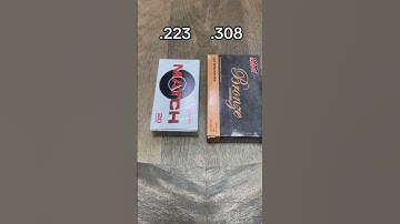 .223 VS .308 Size Comparison #gun #ammo #223 #308 #america #shorts
