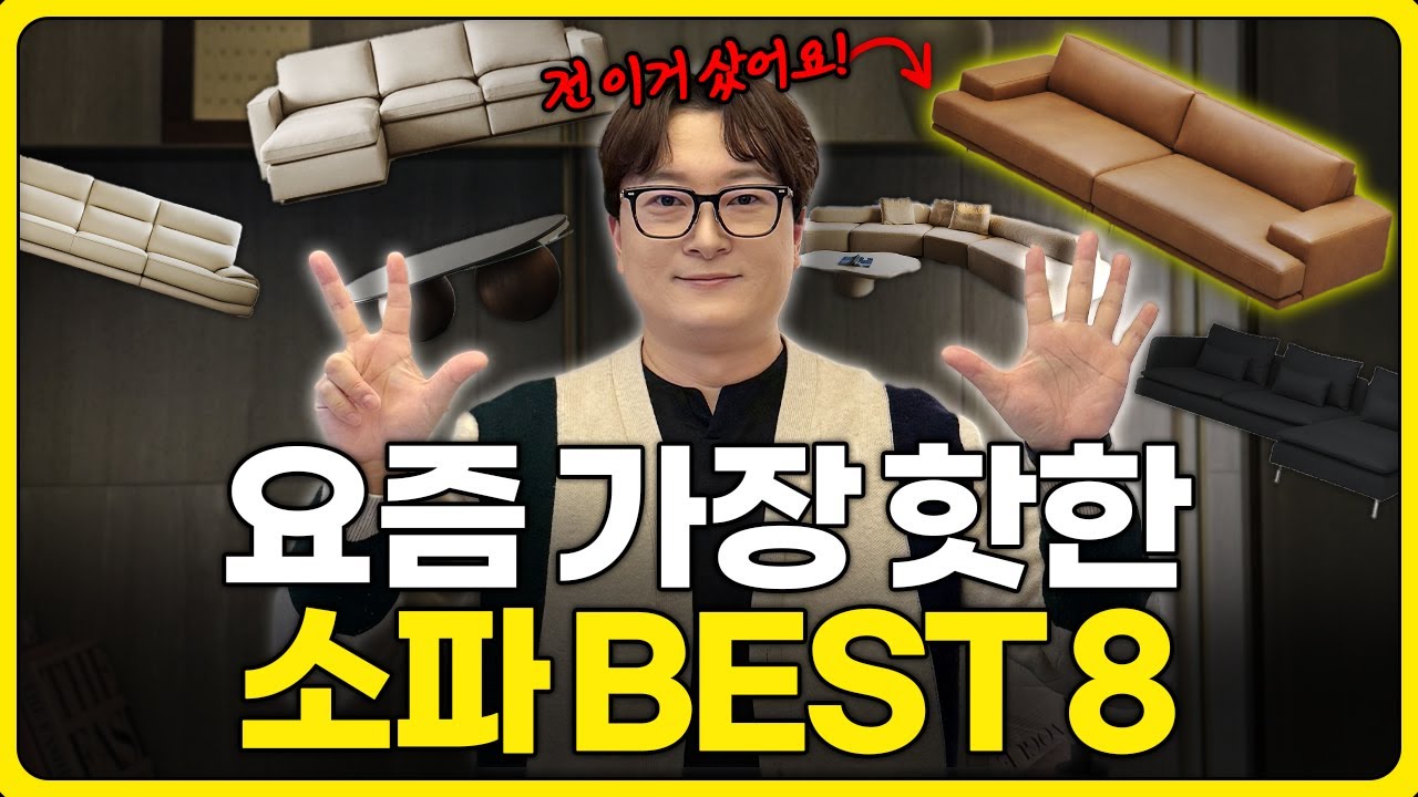 디자이너가 추천하는 요즘가장 핫한 소파 BEST 8