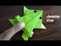 Diy  origami grenouille sauteuse  grenouille sauteuse en papier  fabrication de grenouilles en papier  grenouille de papier qui saute