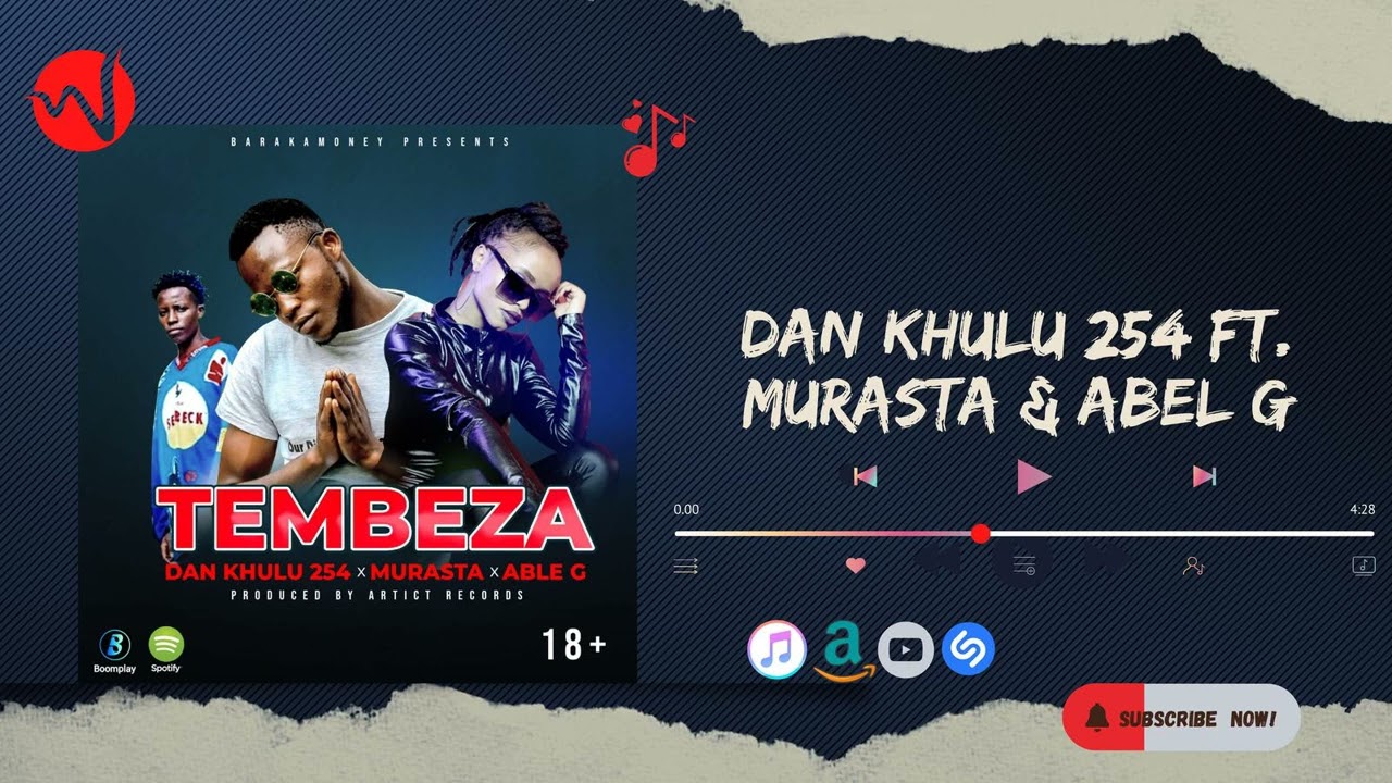 Guarda TEMBEZA- DAN KHULU 254 FT MURASTA & ABLE G (official audio) #drill #dankhulu254 #gaming @murasta6989 su YouTube Guarda TEMBEZA- DAN KHULU 254 FT MURASTA & ABLE G (official audio) #drill #dankhulu254 #gaming @murasta6989 su YouTube