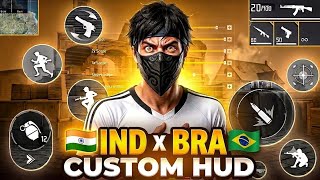 INDIA 🇮🇳 & BRAZIL 🇧🇷 3 & 4 FINGER CUSTOM HUD 💀 CODE 🔥 | WORLD'S 🌎 BEST 3 & 4 FINGER FREESTYLE 😳 screenshot 4