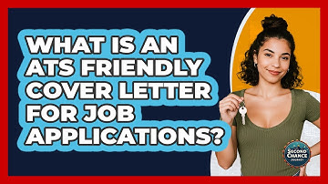 What Is An ATS Friendly Cover Letter For Job Applications? - Second Chance Journey