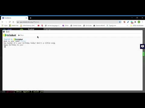 Python project 2: Happy Birthday