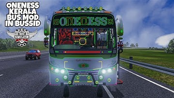 Oneness Kerala Bus Mod In Bus Simulator Indonesia - Bussid Bus Mod - Bussid Car Mod - Bussid