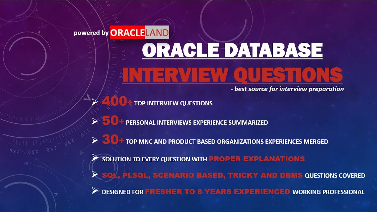 ORACLE DATABASE INTERVIEW QUESTIONS SHORTS - TEASER #SHORTS - YouTube
