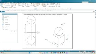 Isometric Projection 01: Sphere placed centrally on a cube