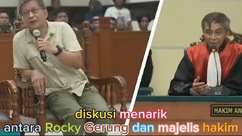 Akademis Rocky Gerung Menjadi saksi ahi dalam sidang Fatia dan Haris Azhar