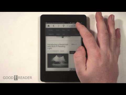 How to Use the Kindle Paperwhite Internet Browser