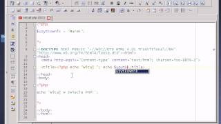 07. Umieszczanie PHP w HTML