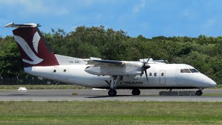 Skytrans Dash 8-100 Taxi And Departure From Cairns Airport