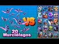 20 MURCIELAGOS vs TODAS LAS CARTAS | Clash Royale