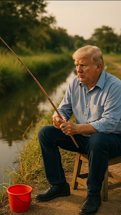 POV: Trump Spends the Evening Fishing Ikan Puyu in a Kampung Parit 🎣