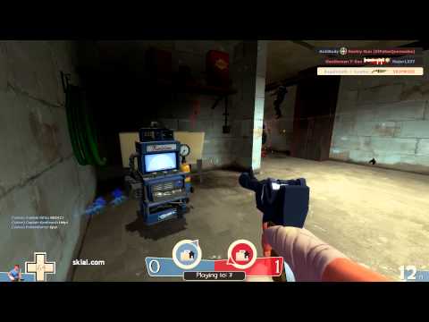 TF2 Floating Pistol Trick + Pyro gets 0WN3D!!!