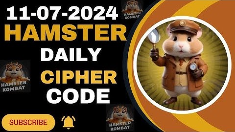 11 July Hamster Kombat Daily Cipher Codes | Daily Cipher Hamster Kombat Today