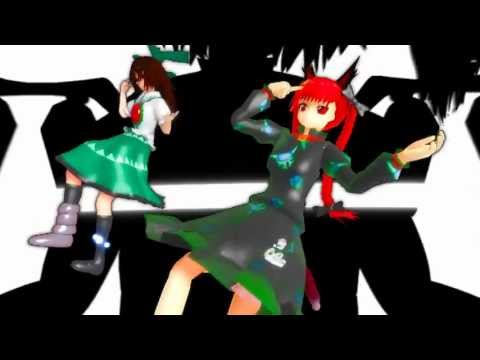 【MMD】Bad Apple!!【お空＆お燐】