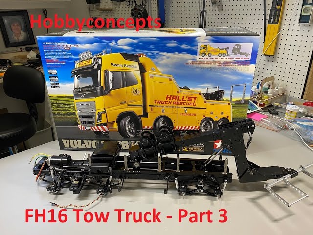 Tamiya 1/14 Volvo FH16 Tow Truck Build - Part 3 Towing Frame
