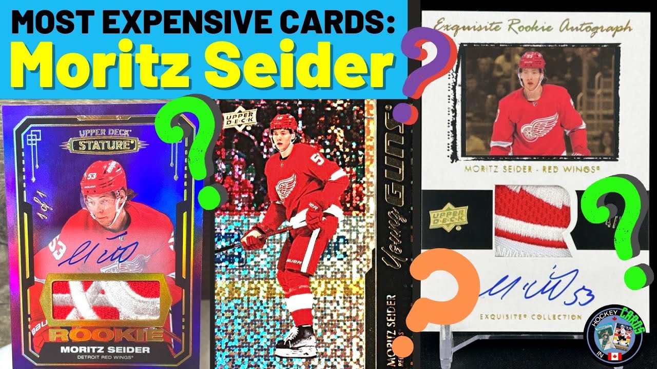 Moritz Seider RPAs! Most Expensive Hockey Cards - Nov 2023 by Hockey ...