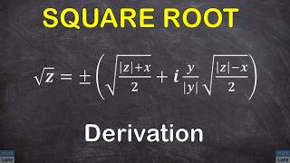 Square Root of Complex Number || Direct Formula || Derivation