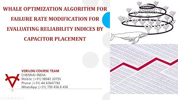 WHALE OPTIMIZATION ALGORITHM-FAILURE RATE-EVALUATING RELIABILITY INDICES-CAPACITOR PLACEMENT