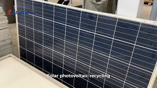 Solar PV Cell Dismantling & Recycling Line - Recycling of The Solar Panels.