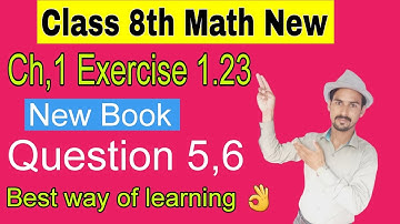 Class 8th Math New Book Chapter 1 Exercise 1.23|| 8th Exercise 1.23|| Exercise 1.23 class 8th