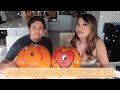 PAINTING PUMPKINS + ANSWERING YOUR QUESTIONS WITH MY BOYFRIEND